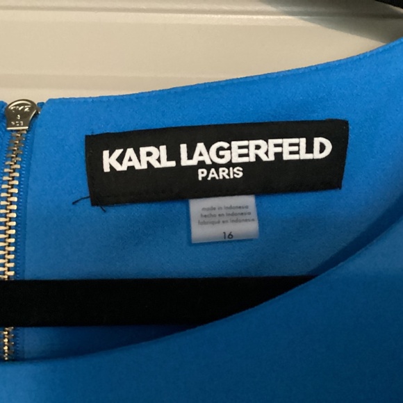 KARL LAGERFELD PARIS Ruched Sleeve Sheath Dress, size 16 - Picture 2 of 13